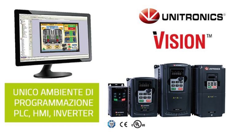 Unitronics ha rilasciato la nuova versione software di VisiLogic per i suoi inverter